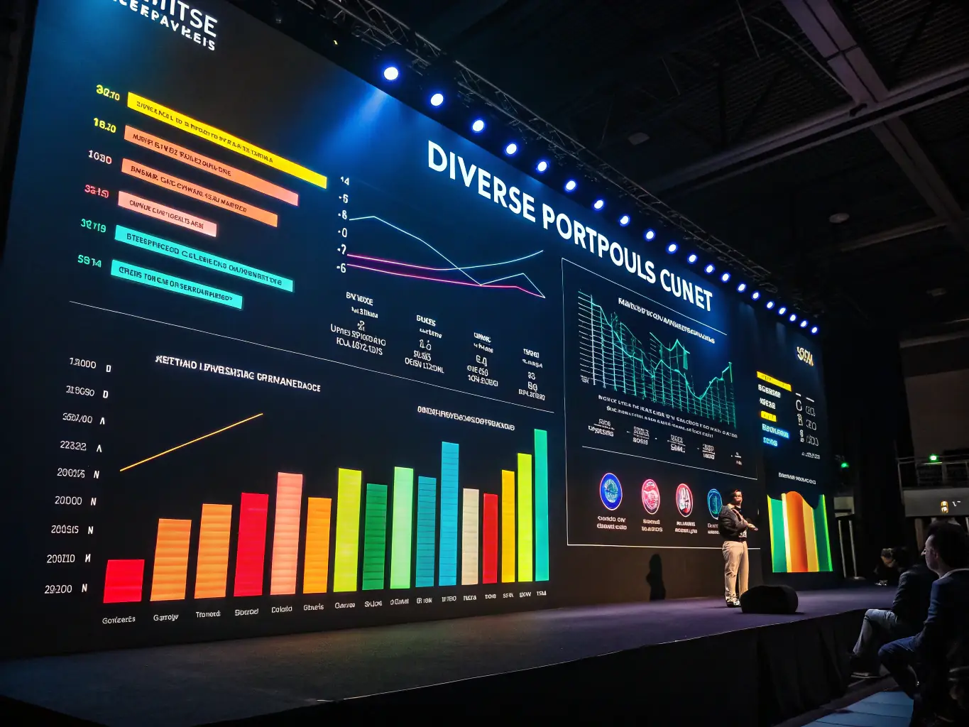 A graph showing the growth of passive income over time, with upward-trending lines and positive indicators. The image represents the potential for generating wealth through strategic investment and passive income streams.